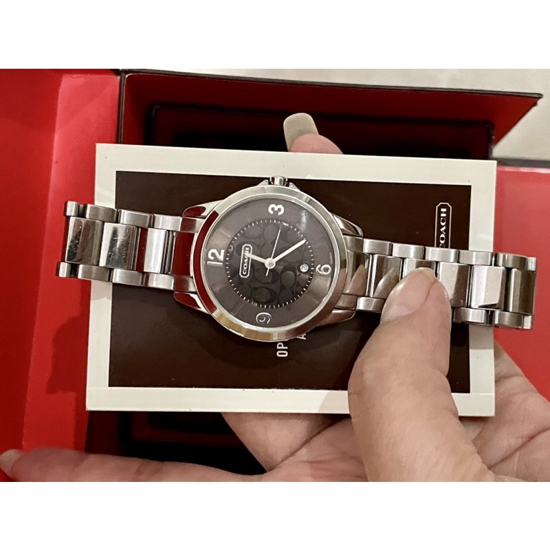 Đồng hồ hiệu Coach# nữ full hộp và sổ authentic thanh lý.