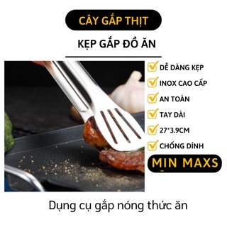 Kẹp Gắp Thức Ăn - Dụng Cụ Kẹp Bánh Và Thịt Nướng Bằng Thép Không Gỉ 5603 [MINMAXS]