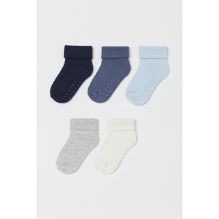 Set 5 đôi tất chống trượt cho bé trai bé gái HM Auth săn sale