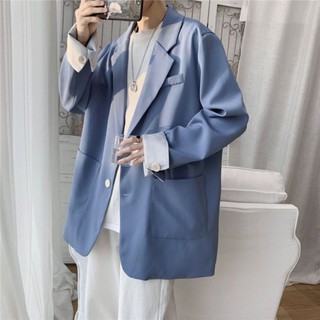 Áo khoác blazer unisex trơn