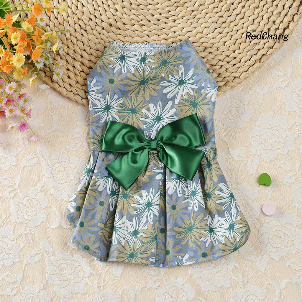 Đầm Công Chúa Mềm Mại Đính Nơ Xinh Xắn Cho Thú Cưng