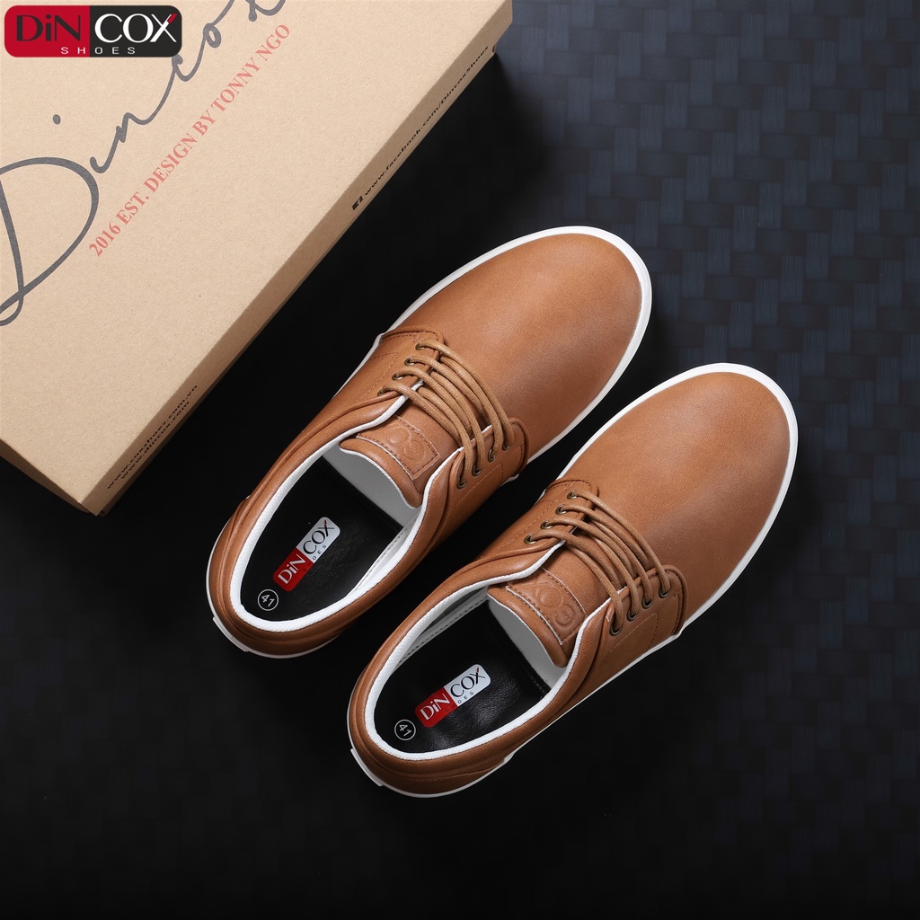 Giày Sneaker Da Nam DINCOX C03 Khí Chất Lịch Thiệp Tan