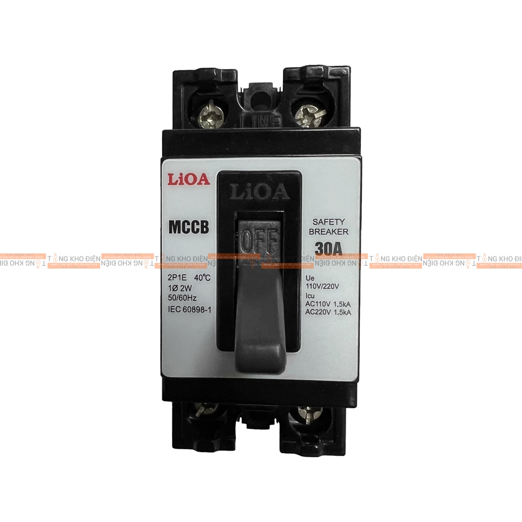 Cầu dao tự động  2 cực 1 tiếp điểm LIOA