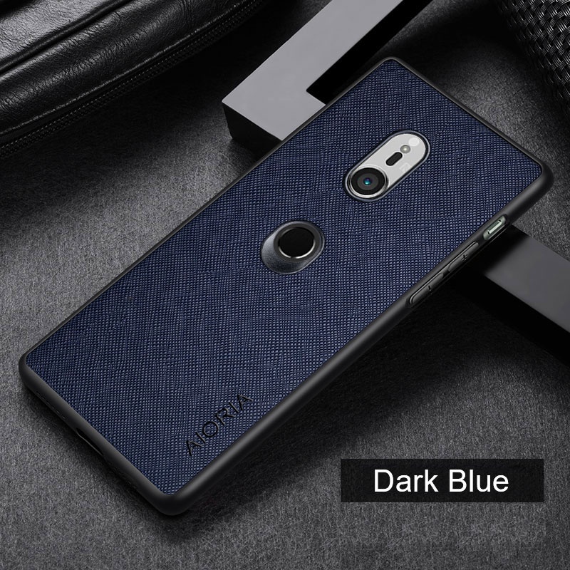 Ốp Bao Da Điện Thoại pu + pc Cứng 3 Trong 1 Cho sony xperia xz3