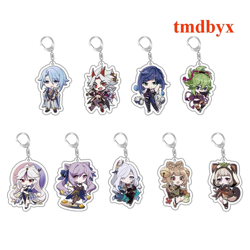 Móc Khóa Hình Nhân Vật Game Genshin Raiden Shogun Hutao Kaedehara Kazuha Xiaoimiya