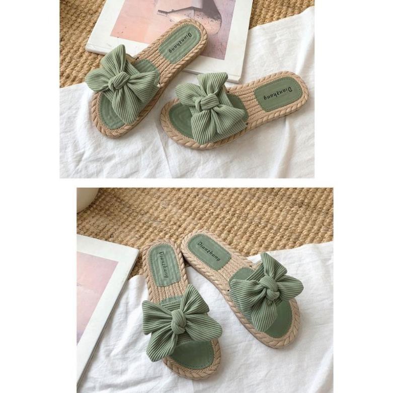 Dép nữ T26 gắn nơ thời trang siêu xinh - Mery Shoes