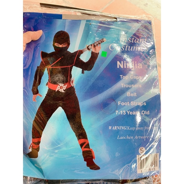Bộ hoá trang halloween Ninja kèm phụ kiện y hình