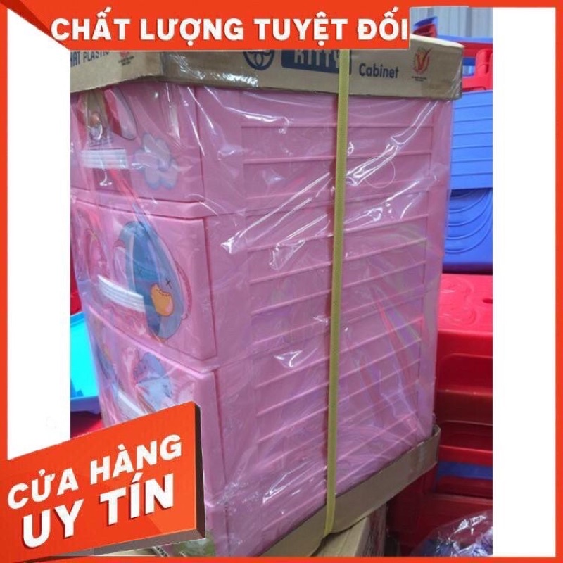 Tủ nhựa mini để bàn, đựng đồ cá nhân 3,4 tầng