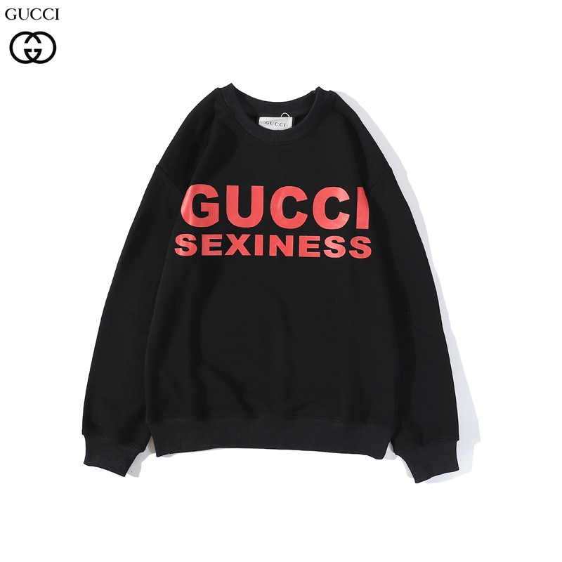 Áo Hoodie Dài Tay In Chữ Gucci Thời Trang Nam Nữ