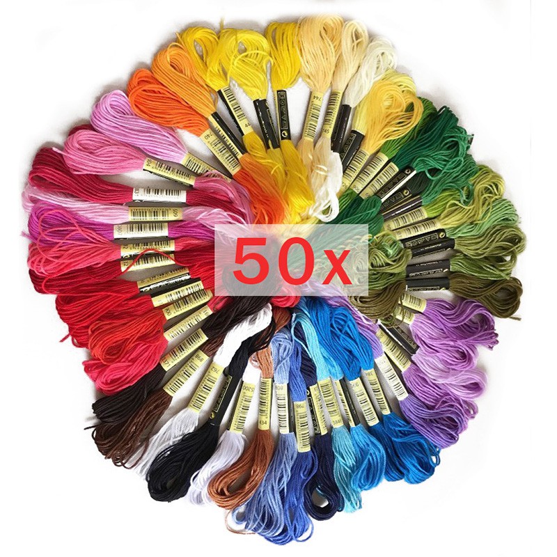 Set 50 Cuộn Chỉ Thêu Hình Mỏ Neo