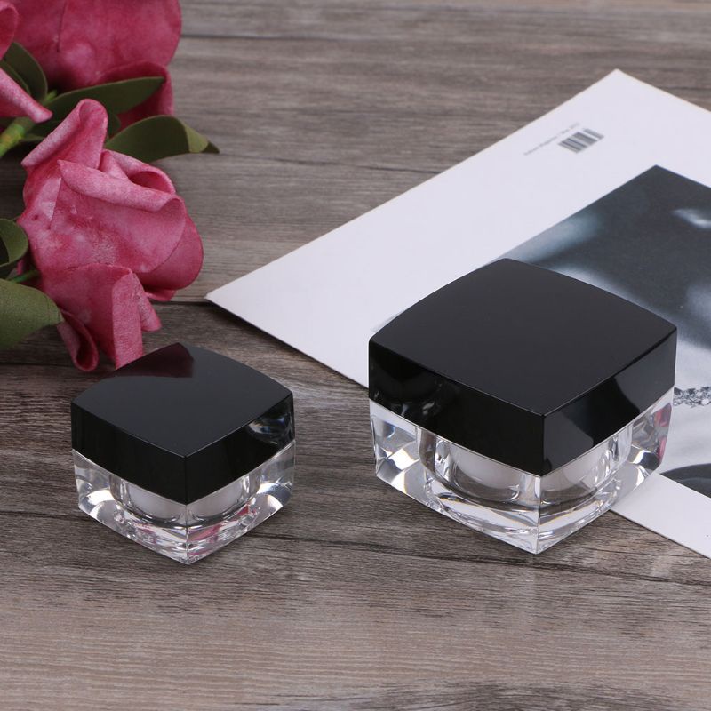 Hũ Rỗng Hình Vuông Nhỏ Đựng Mỹ Phẩm Son Môi Phấn Mắt Đa Năng