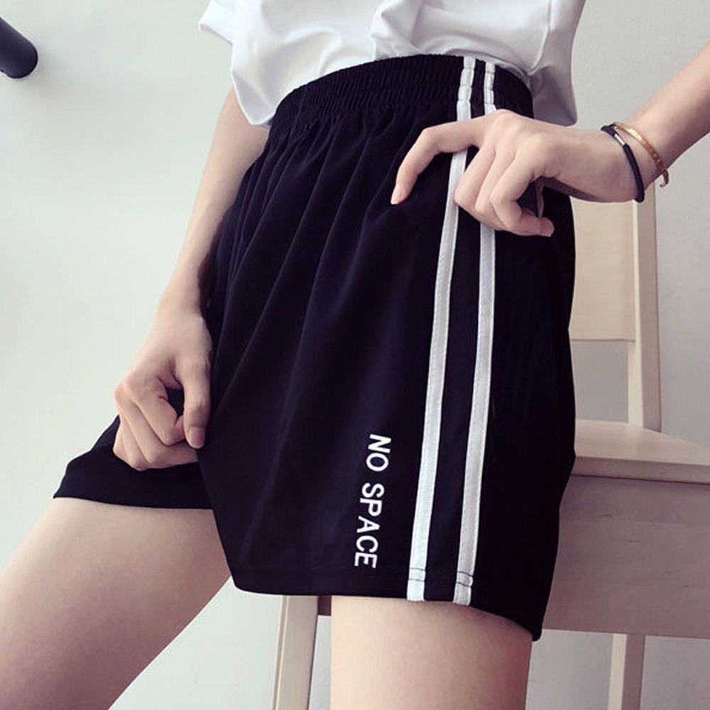 Quần Short Nữ Thể Thao Lưng Cao Phong Cách Hàn Quốc Năng Động