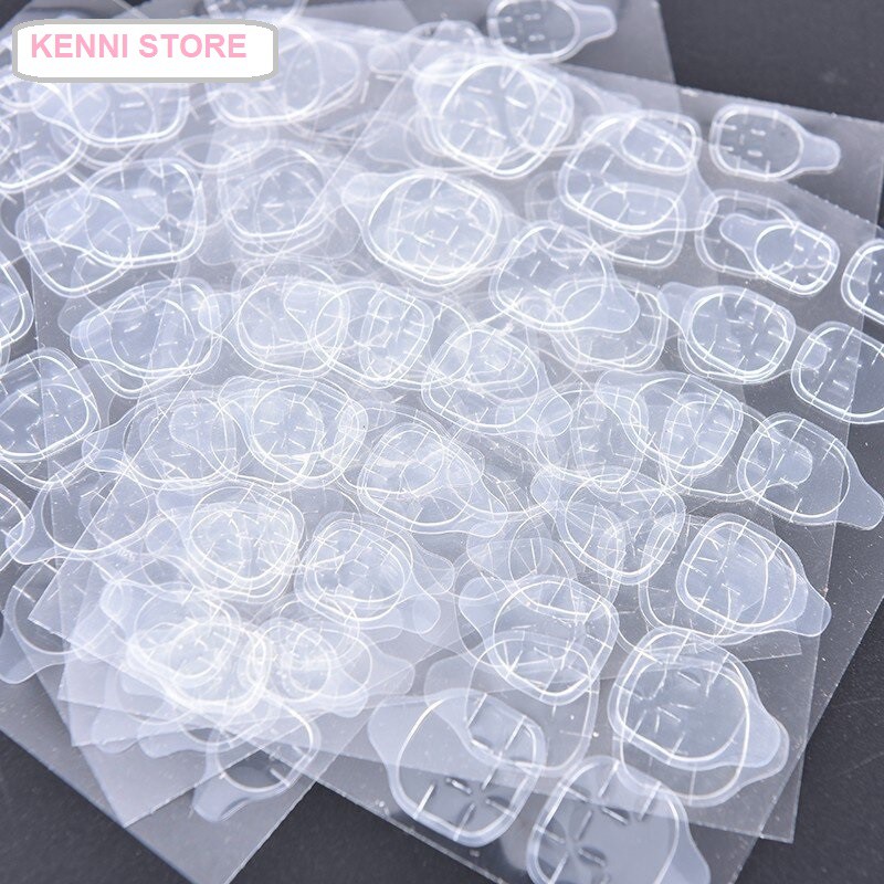 Combo 3 tấm 24 miếng keo dán móng silicone 💖💖💖