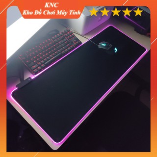 Mouse Pad, bàn di chuột, lót di chuột tích hợp Led RGB sáng viền, kích thước 80cm x 30cm dày 4mm