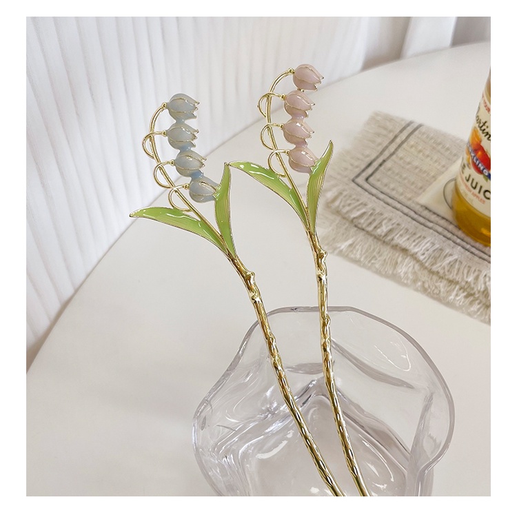Trâm Cài Tóc Hình Hoa Lily Phong Cách Cổ Điển Ngọt Ngào Cho Nữ
