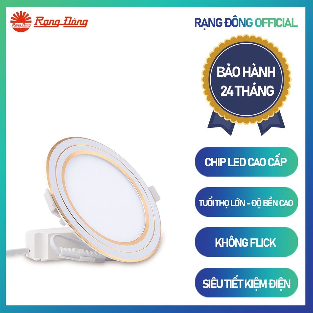 Đèn LED Panel Tròn đổi màu 135/12W Rạng Đông PT05 ĐM 135/12W