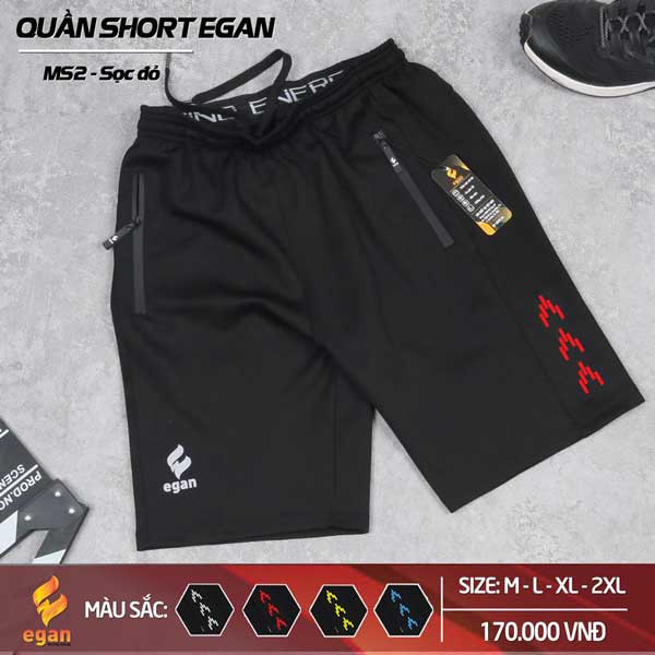 Quần Lửng Thể Thao Egan MS2, MS3 - Quần Chạy Bộ, Tập Luyện Thể Thao, Tập Gym