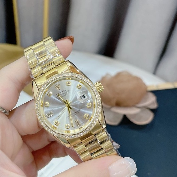 Đồng hồ nam nữ Ro.olex dây đúc đặc bản đẹp  lỗi 1 đổi 1 miễn phí