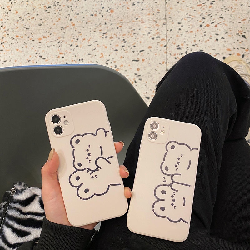 Ốp đôi gấu dễ thương xỉu cho nhiều dòng máy iphone/samsung/oppo/realme/xiaomi/vivo