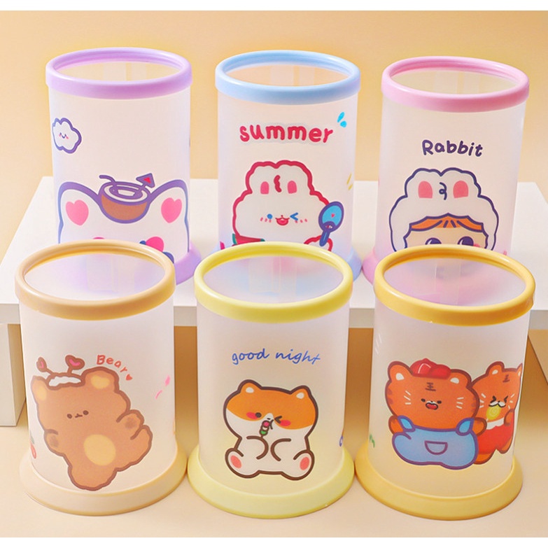 Lọ để bút thước mỹ phẩm xinh xỉu 1 NGĂN lớn đa năng hình cute Hàn Quốc giá rẻ sỉ lẻ