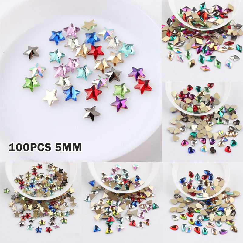 Set 100 Viên Đá Pha Lê Trang Trí Móng Tay Nghệ Thuật