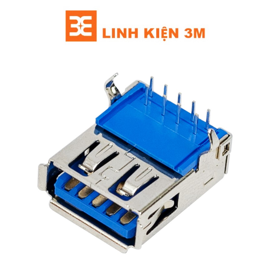 Cổng Usb A 3.0 9 Chân Cái Cong 90 Độ