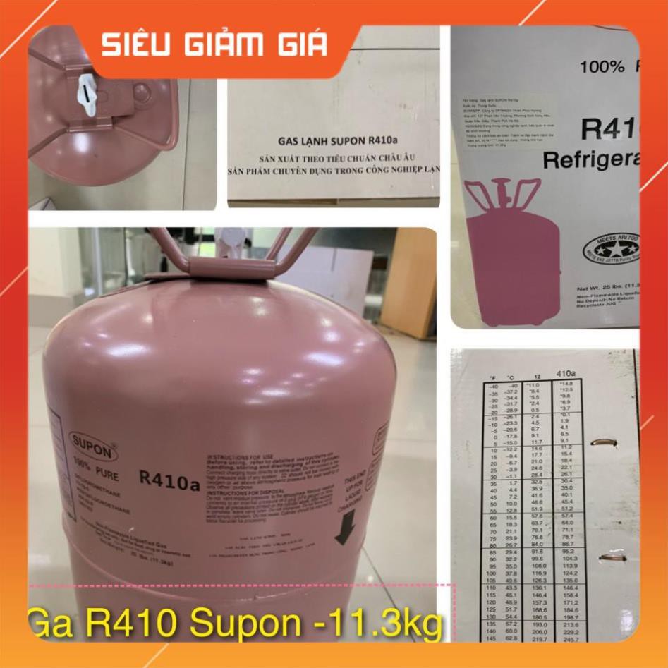 Môi chất lạnh Gas R410 ga SuPon loại 11,3kg