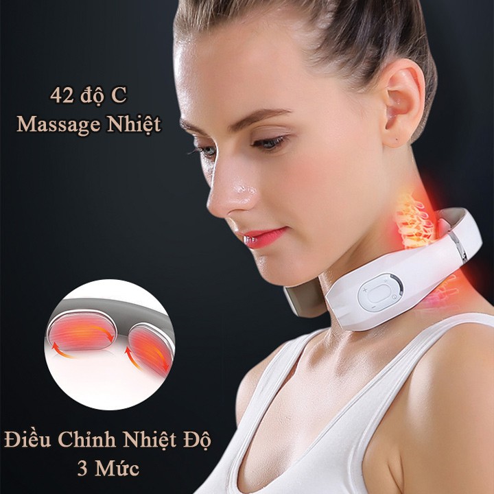 Máy massage cổ Huawei Hilink Jeeback G6 massage 3 cấp nhiệt, 4 khu vực, siêu nhỏ gọn, kết nối App, 10 cường độ mạnh mẽ