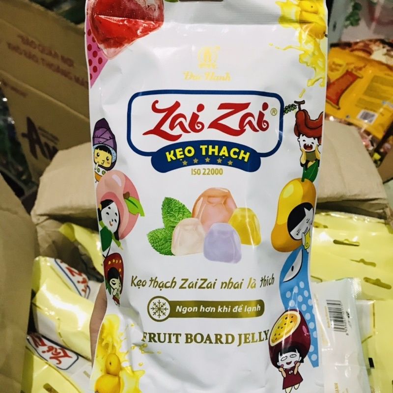 Kẹo thạch zai zai Đức Hạnh chiếc dài nhiều vị trái cây