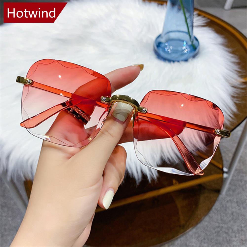 Kính Mát Không Gọng Chống Tia UV Thời Trang Cho Nữ E8O6