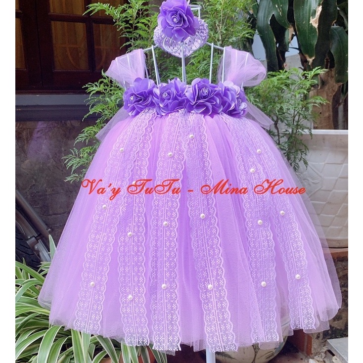 Váy tutu Mina House 2 dây hoa ngực