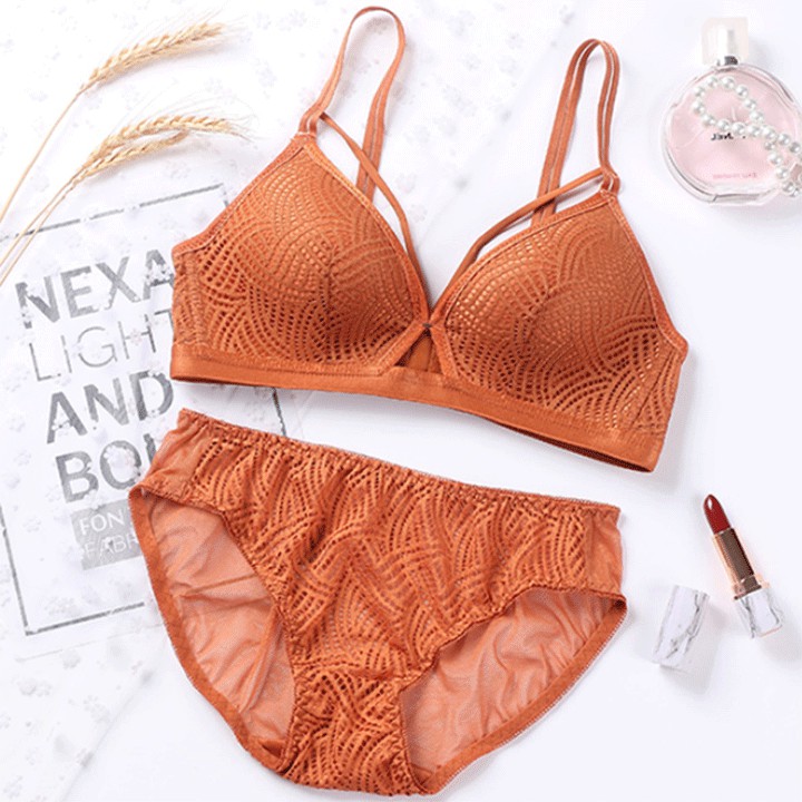 Set Bộ Đồ Lót Nữ Không Gọng Dây Chữ V | BigBuy360 - bigbuy360.vn