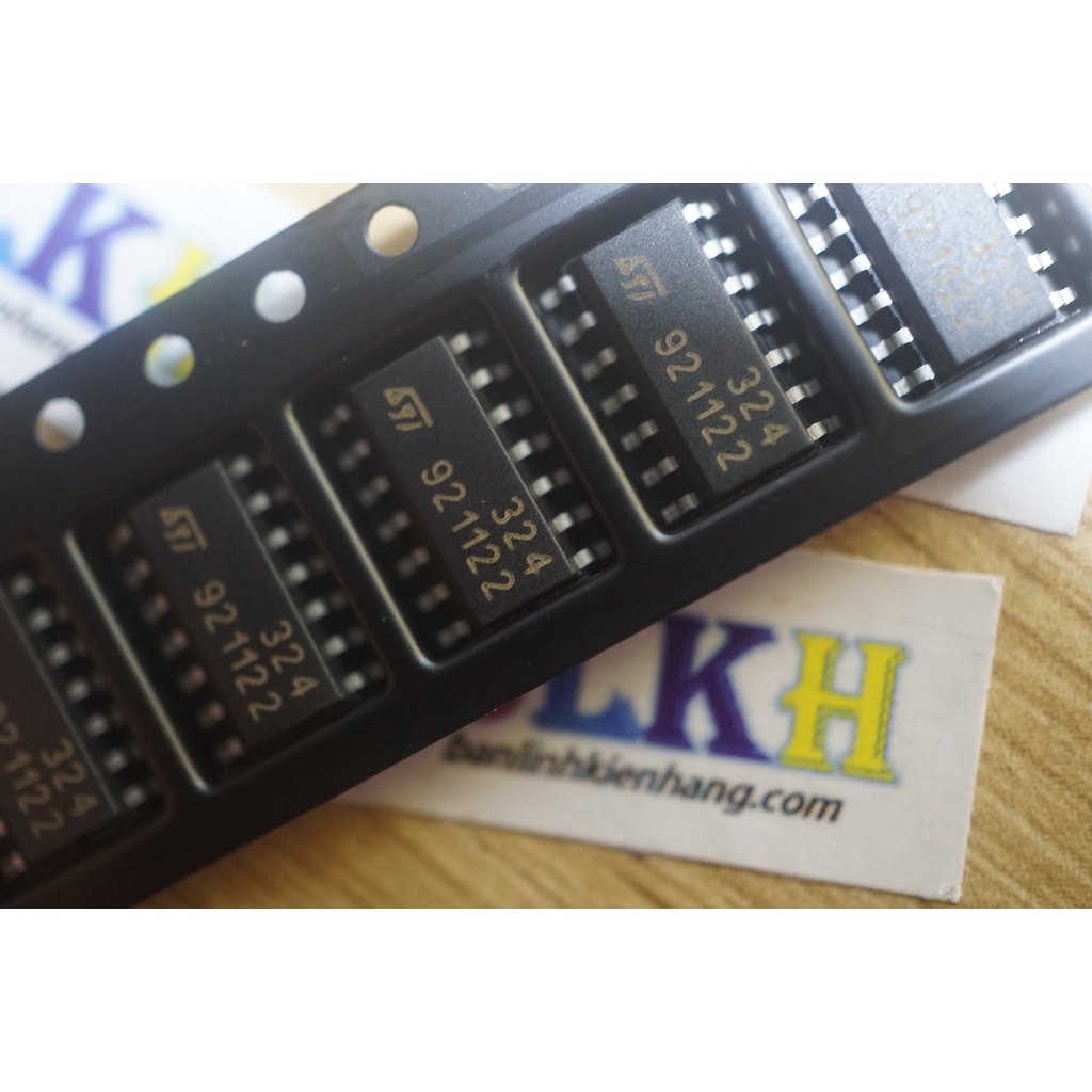 5 IC Opam LM324DT LM324 324 SOP-14 chính hãng STMicroelectronics