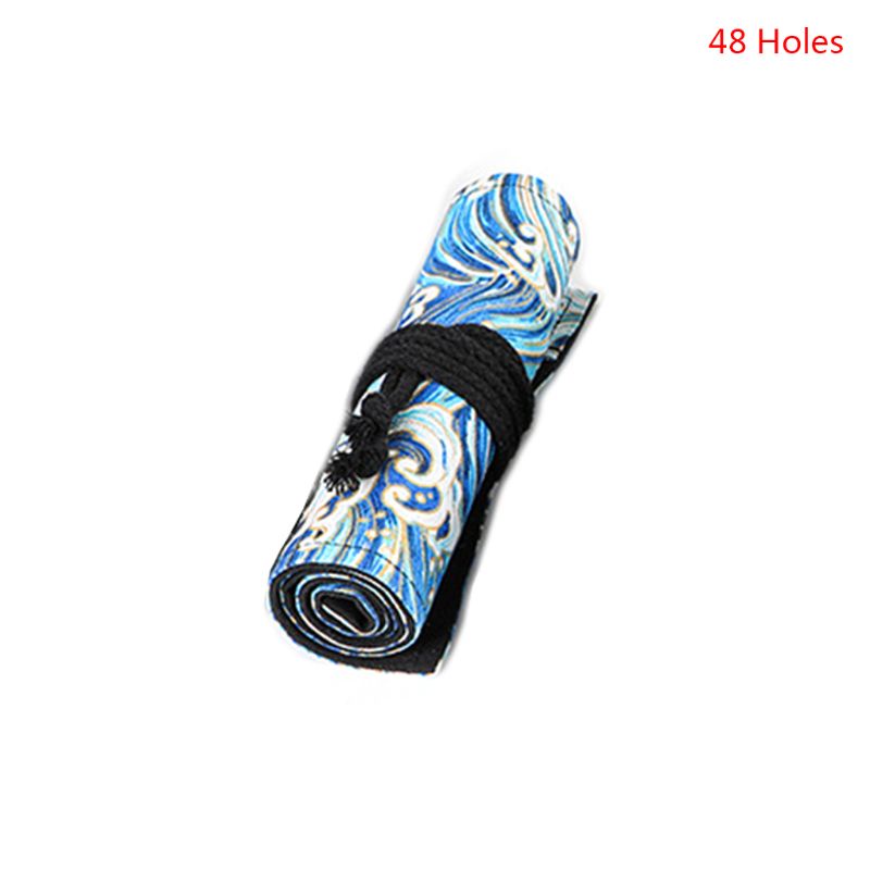 Túi Đựng Bút Chì / Dụng Cụ Trang Điểm 12 / 24 / 36 / 48 / 72 Ngăn Bằng Vải Canvas Tiện Dụng