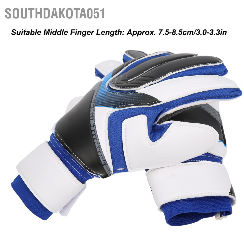 [Hàng HOT] Găng Tay Thủ Môn - Găng Tay Bắt Bóng Bóng đá Chống trượt Bảo vệ Cổ tay Xanh lam【Southdakota051】