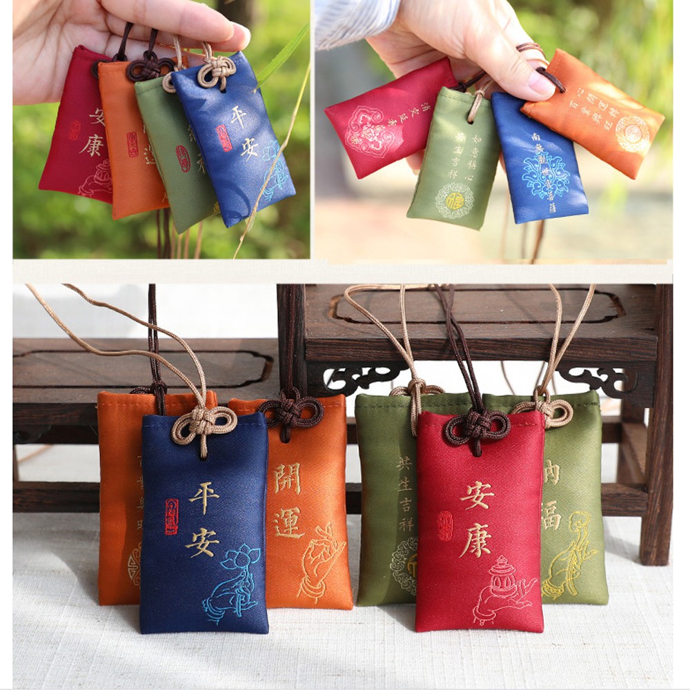 Túi Phước May Mắn Omamori Kiểu Dáng Cổ Điển, Kèm Quà Tặng Nemo Handmade - OM8M