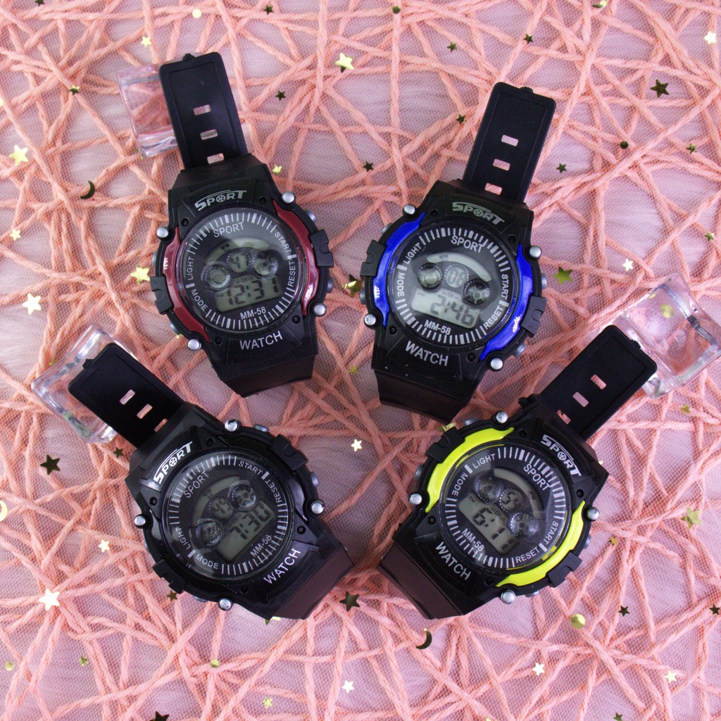 Q12 Đồng hồ thể thao điện tử nam nữ Sport đèn led phổ biến màu cực đẹp, toàn bộ chức năng ( Mã: SP05 ) 45 1