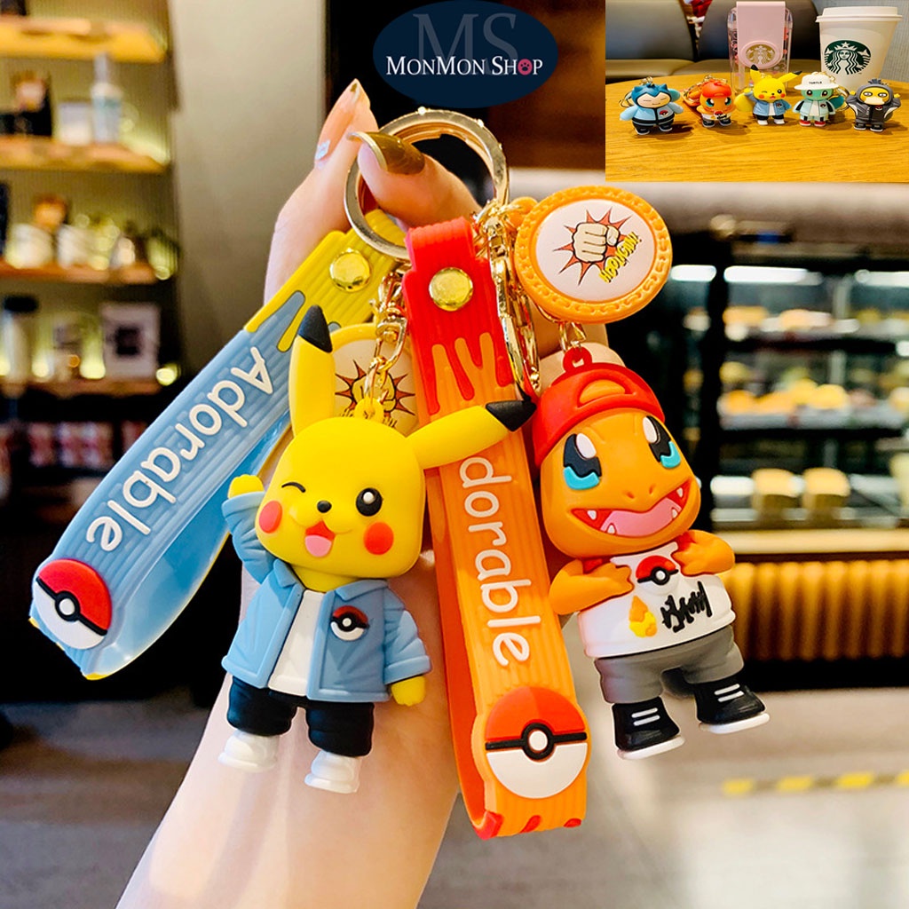 Móc Khóa Pokemon 🧸 Móc Khóa Anime siêu kute chất lượng đảm bảo