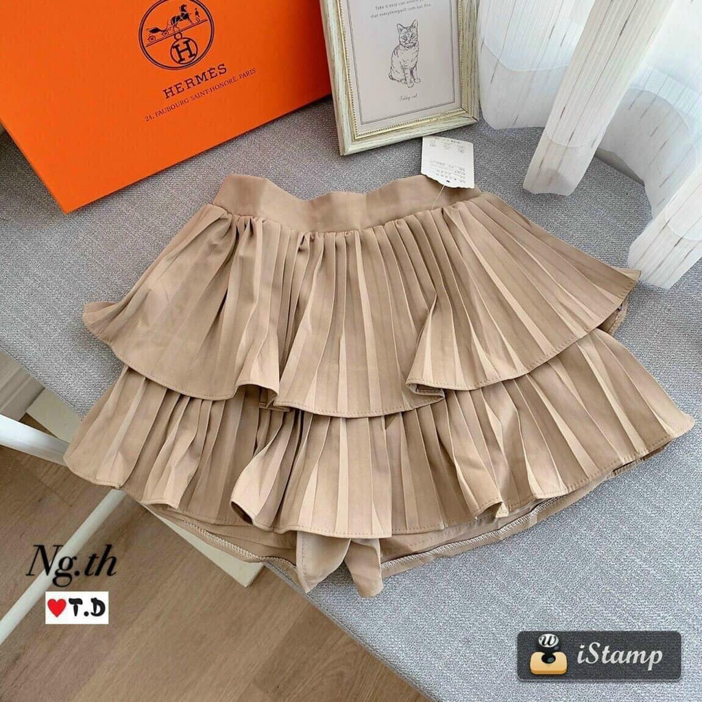 Chân Váy Ngắn 2 Tầng Ly Chất Đẹp
