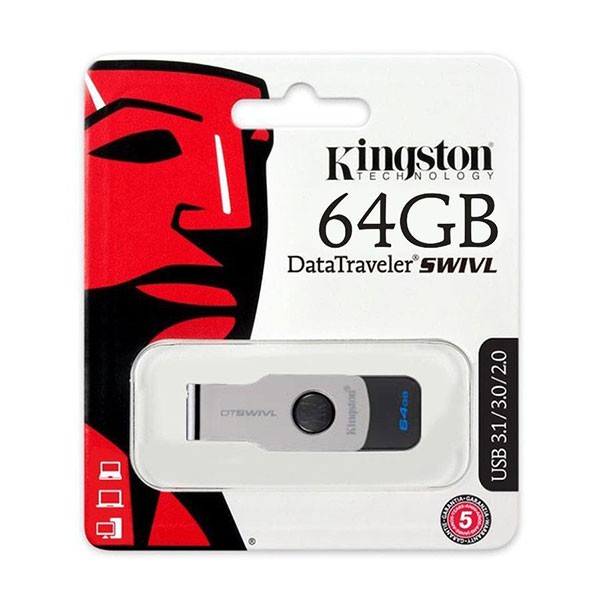 USB 3.0 Kingston DTSWIVL 64Gb tốc độ đọc tới 100MB/s - Hàng Chính