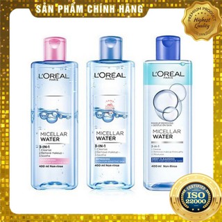 [ Yams Mart ] Nước Tẩy Trang L’Oreal Micellar Chai 400ML