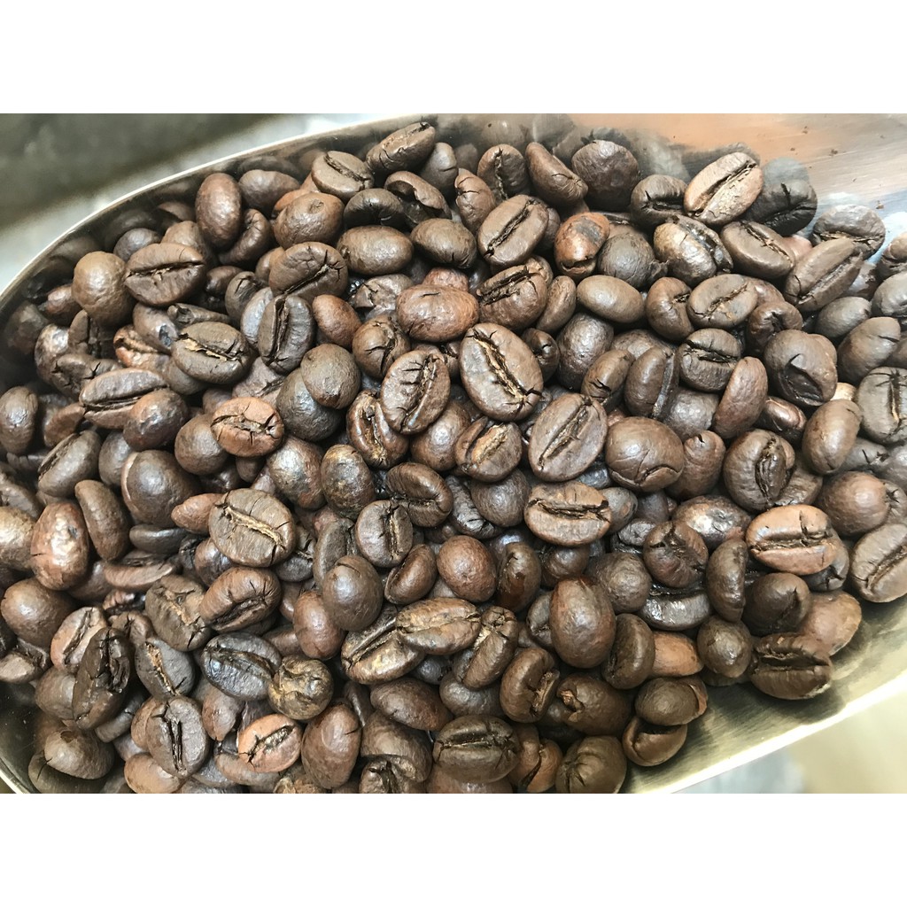 Cà phê hạt rang nguyên chất robusta 500g - coffeebotbien
