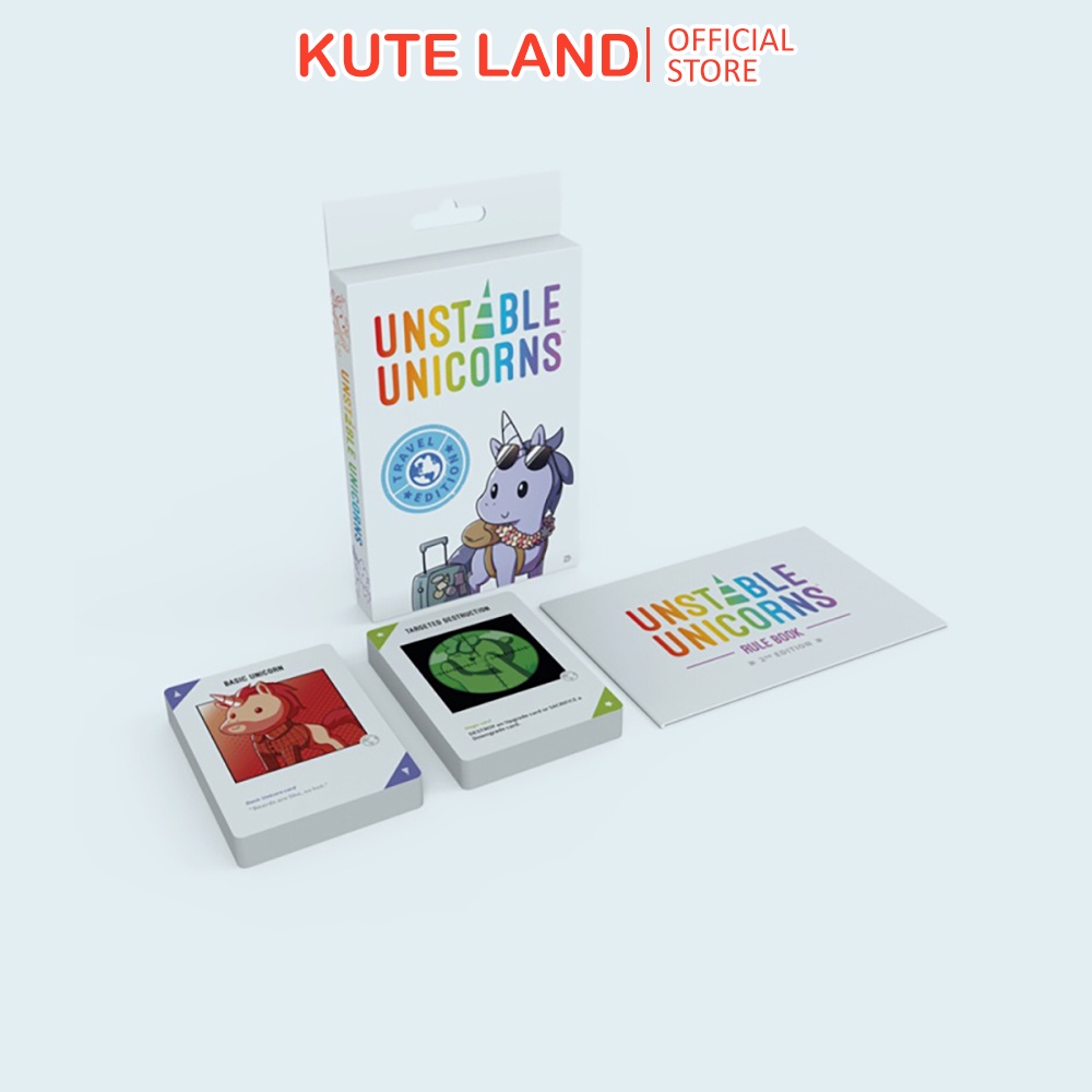 Thẻ Bài Board Game Travel Edition Unicorns Thú Vị Phiên Bản 2 BG7-11