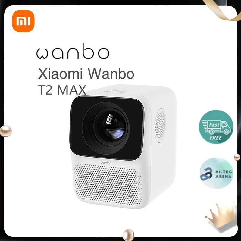 Bản quốc tế - Máy chiếu thông minh Xiaomi Wanbo T2 Max 1080P (Kết nối WIFI) - xem được Netflix, YouTube