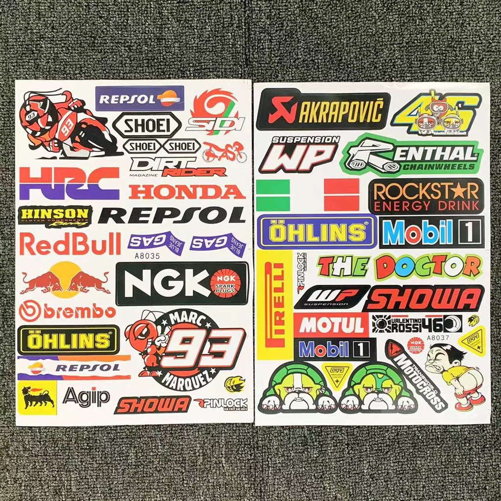 Decal Dán Trang Trí Xe Mô Tô Honda Chống Thấm Nước