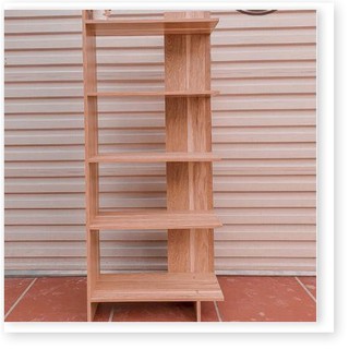 Kệ sách gỗ 5 tầng - kệ gỗ góc tường