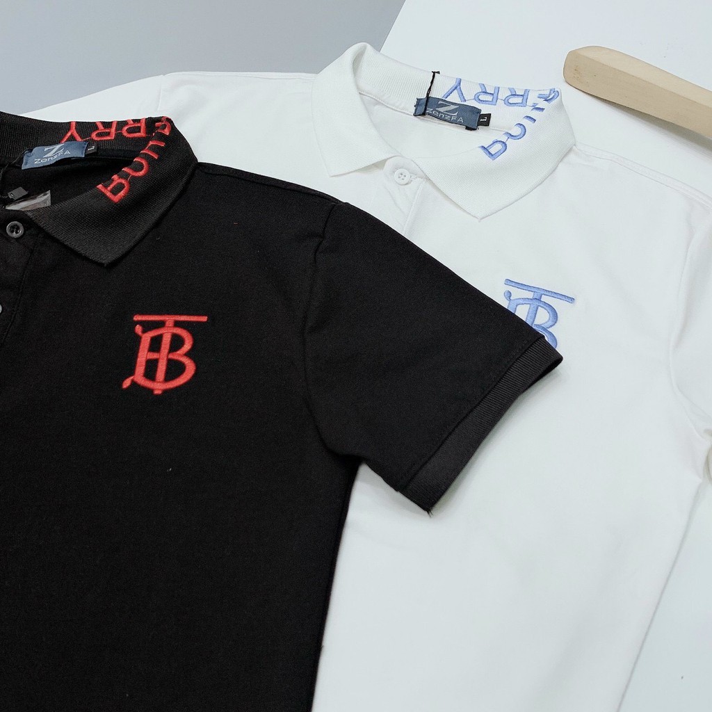Áo thun nam ngắn tay cổ polo cao cấp giá rẻ thêu chữ B sang trọng vải cotton co giãn bốn chiều VBSHOP0010