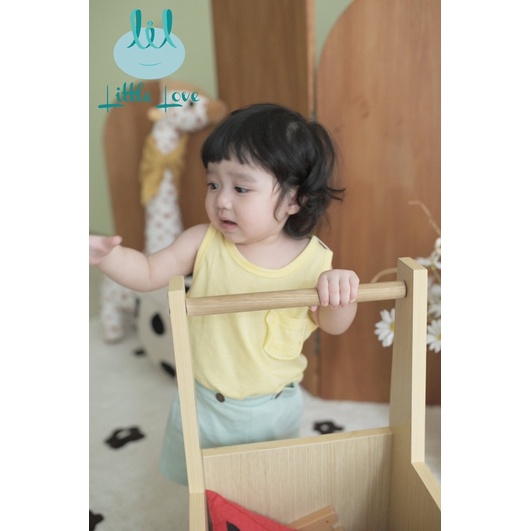 Set 2 áo ba lỗ cho bé trai bé gái hãng little love