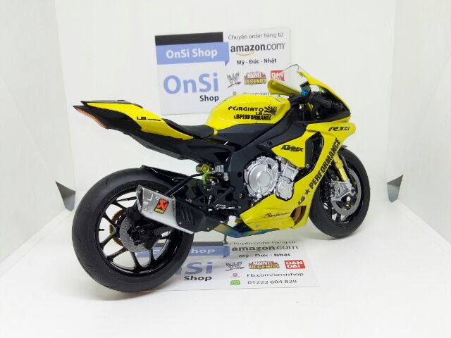 YAMAHA YZF - R1M 1/12 TAMIYA MÔ HÌNH XE MOTOR ĐỘ LB + AK