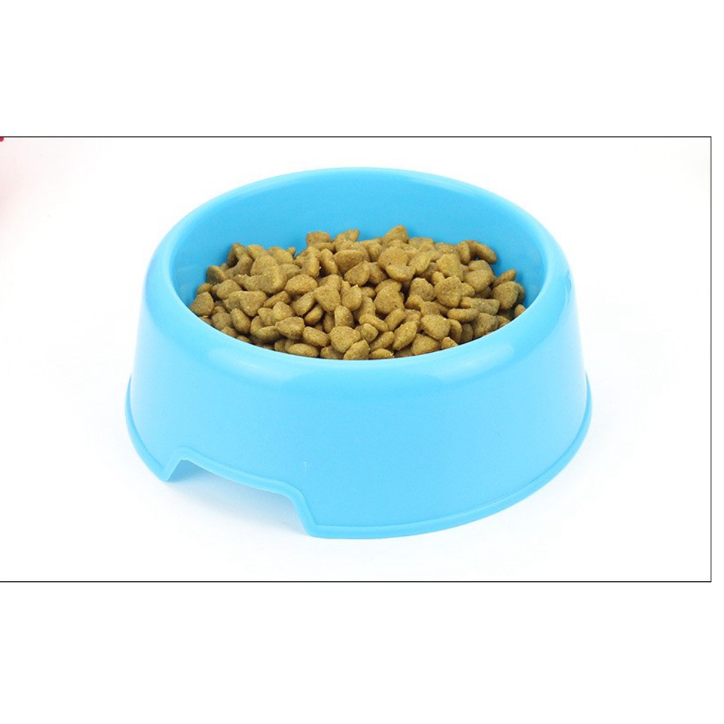 HN - chén nhựa đơn cho thú cưng thích hợp làm bát ăn cho chó mèo 4 size